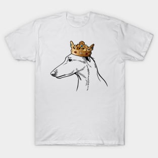 Lurcher Dog King Queen Wearing Crown T-Shirt